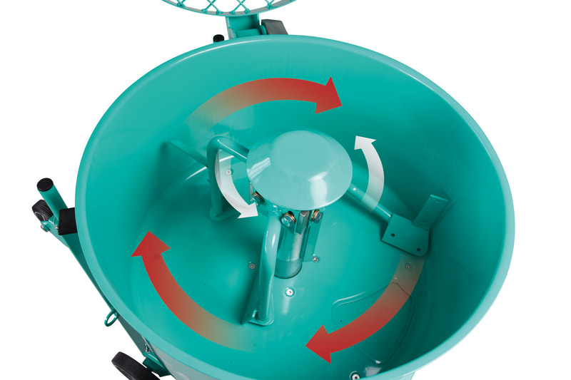 Mix 120 Vertical Shaft Mixer: Rotation