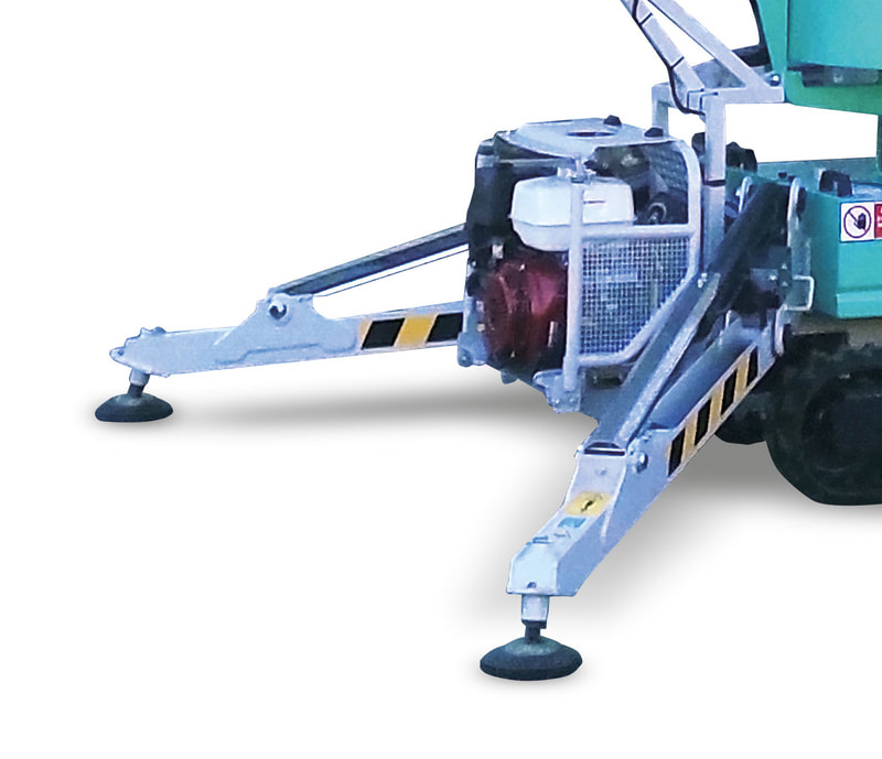 Gerris 800 Concrete Placement Boom: Outriggers 