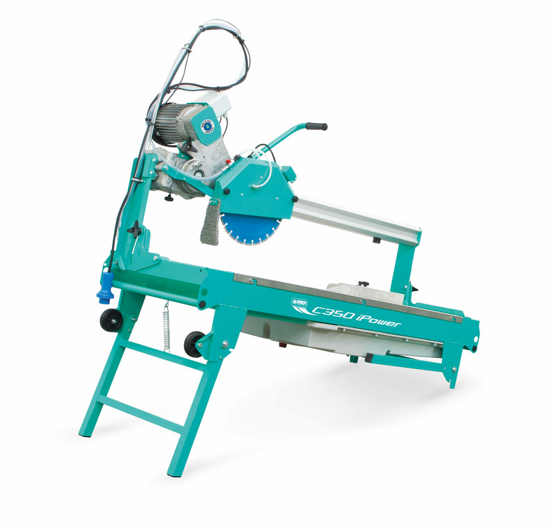 Combicut 350 iPower Overhead Rail Saw: Legs Folded
